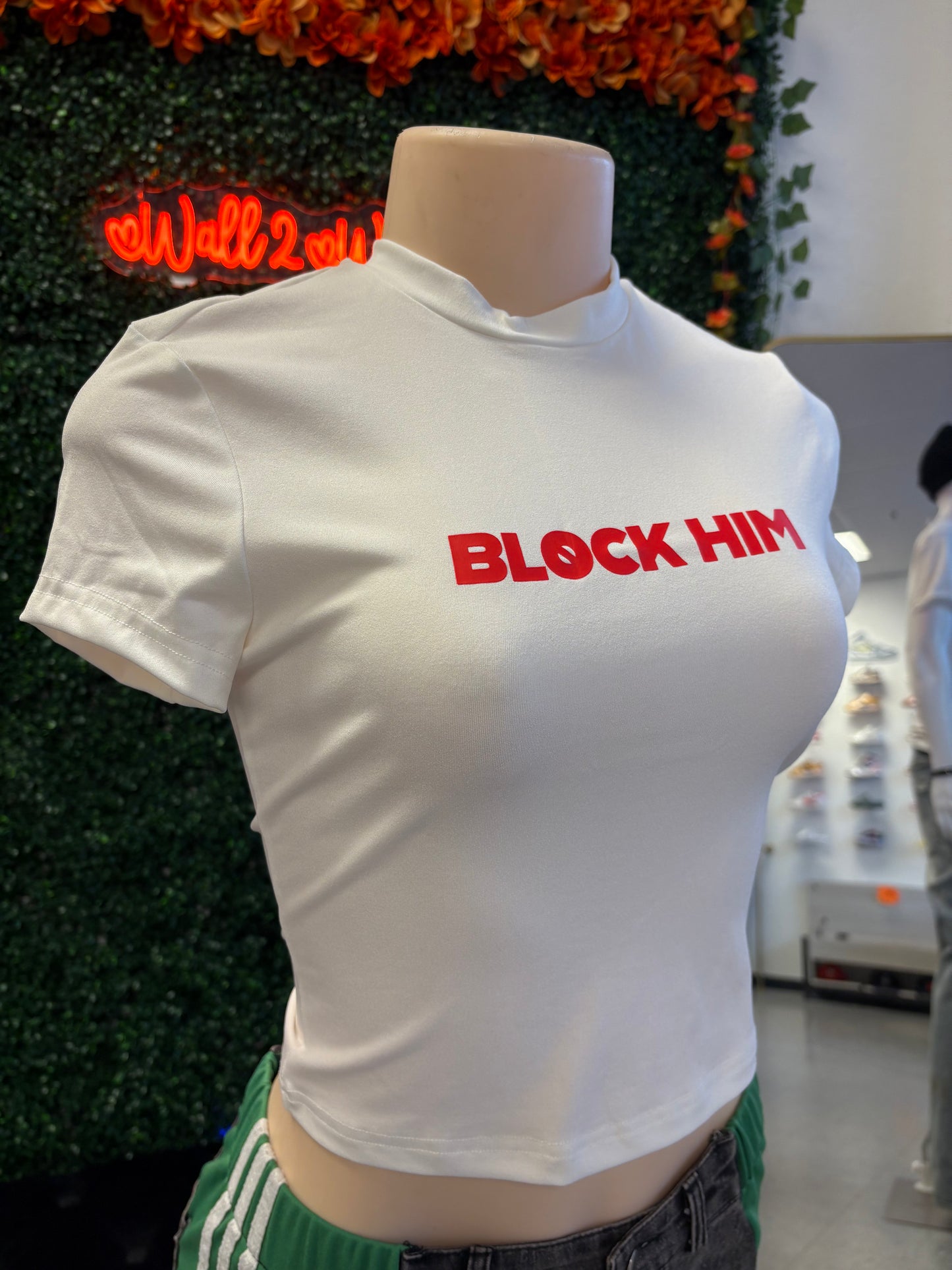 Block him crop top