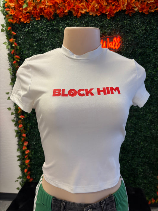 Block him crop top